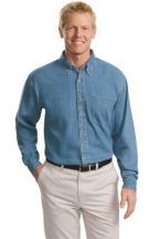 Port Authority® Tall Long Sleeve Denim Shirt